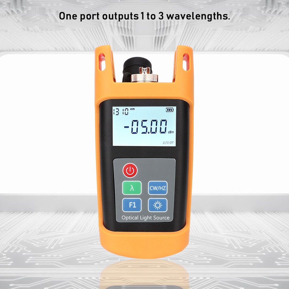 Handheld Optical Power Meter Tester Dual Wavelength 1310&1550nm Light Source