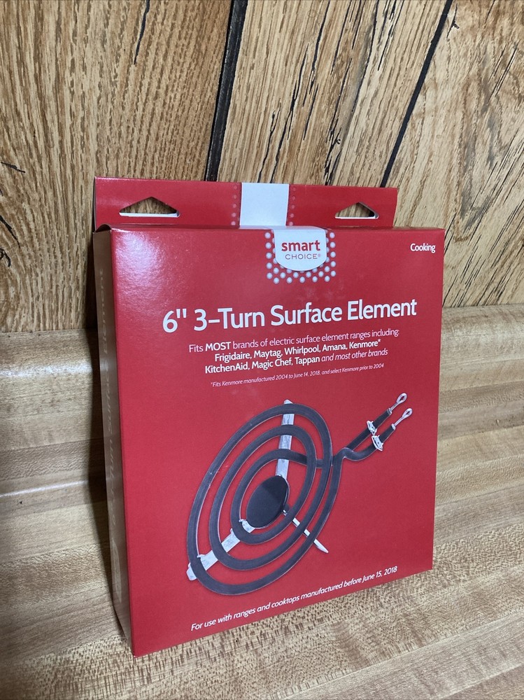 Smart Choice Burner 6” 3 Turn Surface Element New