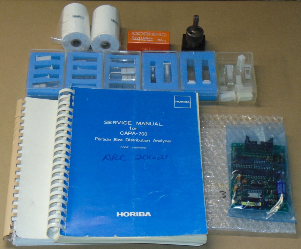 Horiba CAPA 700 Particle Size Distribution Analyzer comes with accessories