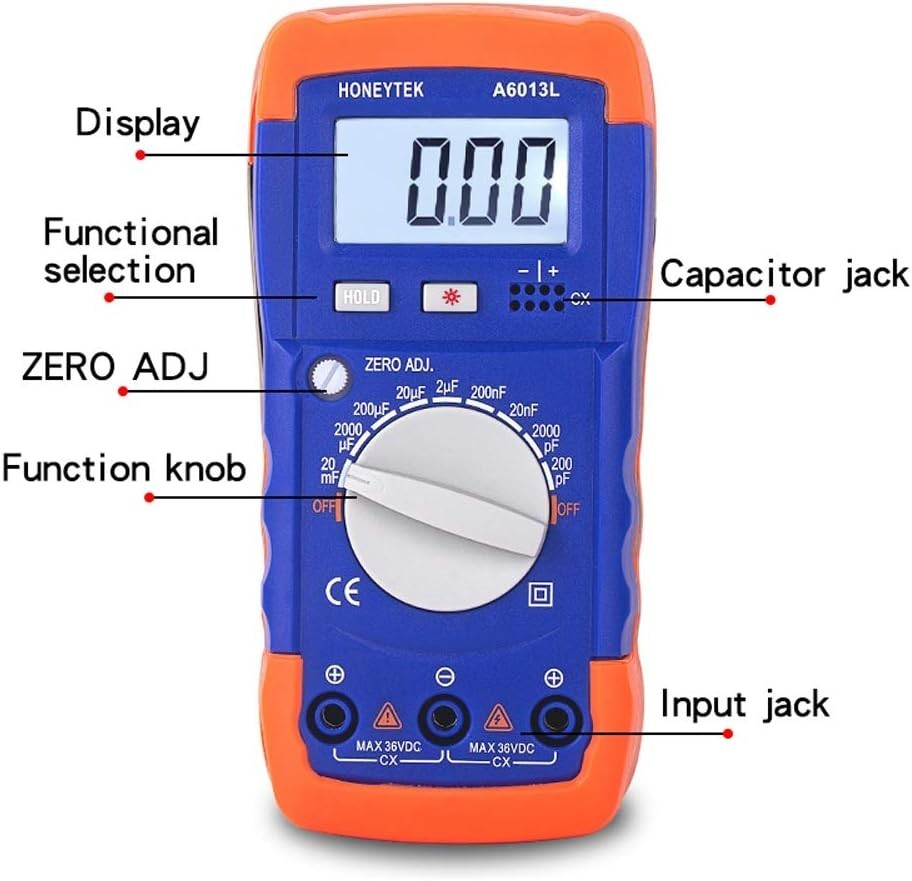 Versatile Capacitance Tester with Low Battery Indication and Overload Protection