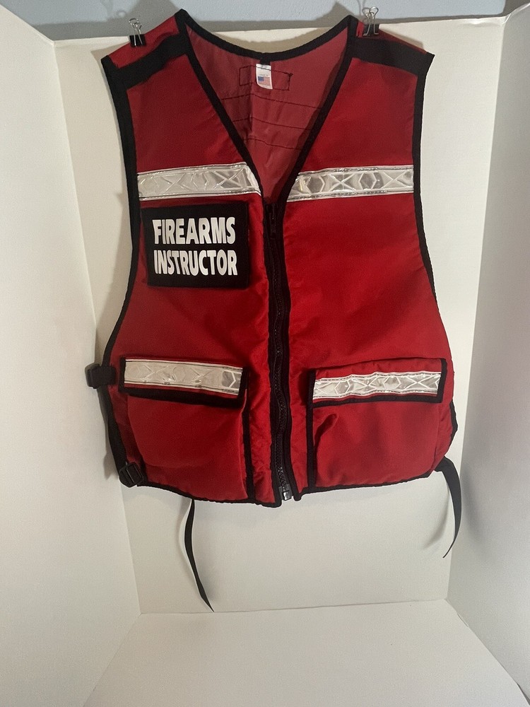 Reflective Firearms Instructor Vest - New - Size Large