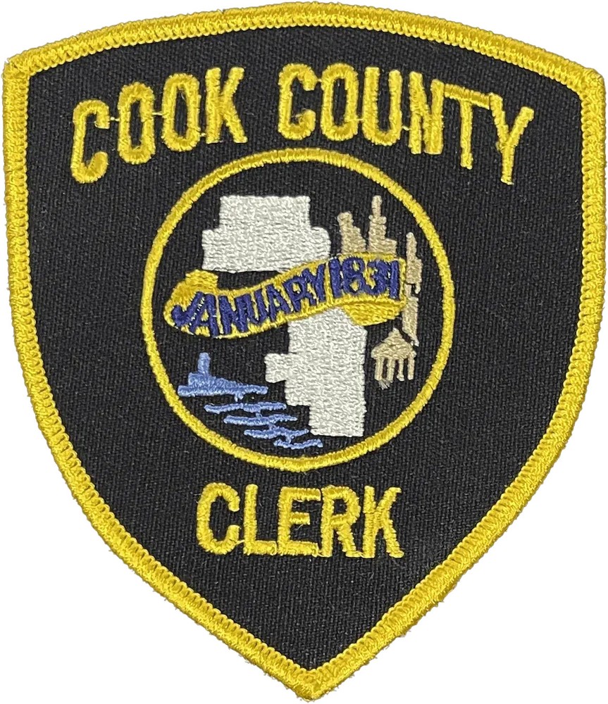 COOK COUNTY CLERK SHOULDER PATCH