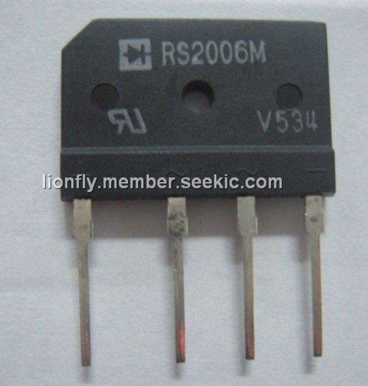 RECTRON RS2006M DIP-4 SINGLE-PHASE SILICON BRIDGE RH