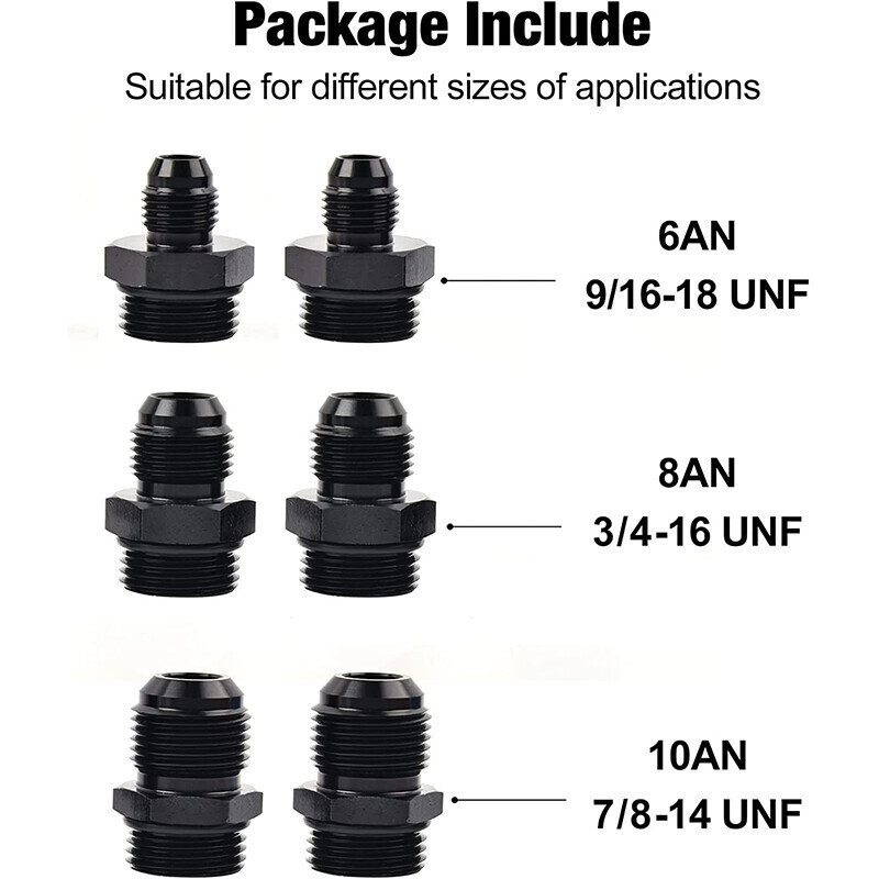 High Flow 100 Micron Inline Fuel Filter Cleanable AN6 AN8 AN10 Adapter Fitting