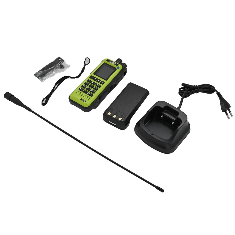 UV99 Protable Transceiver Green 20W Long Range Waterproof Type C AM FM Intercom