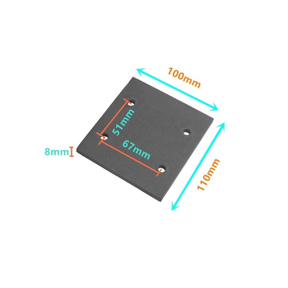 Medium Grit 6-Pack Foam Sander Replacement Pads - Self Adhesive Design