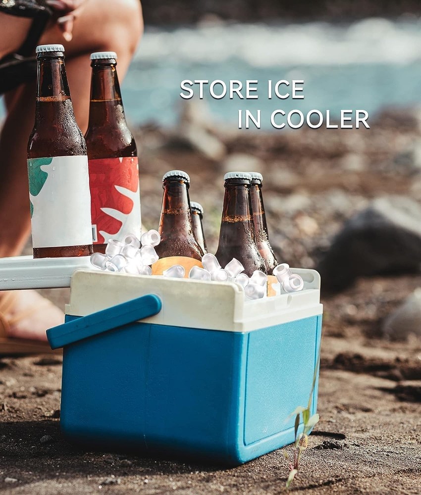 Dual Size Ice Maker - Self-Cleaning & Fast Ice Production for Refreshing Drinks