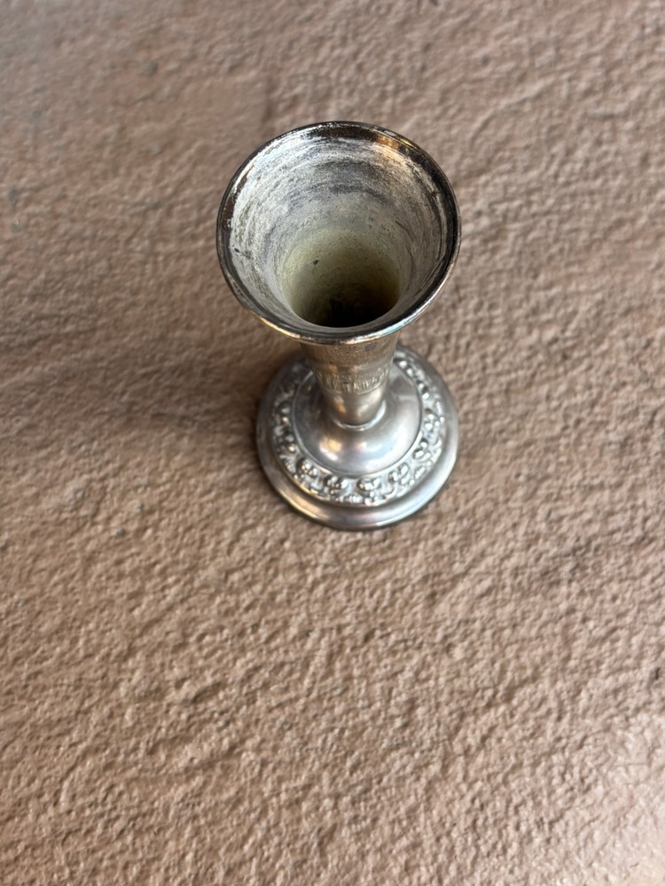 Ianthe Silver Plated Candlestick Holder Unknown Object Candelabra Holder