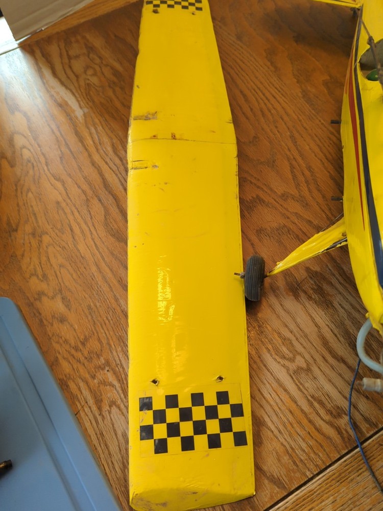 Vintage Yellow Model Airplane