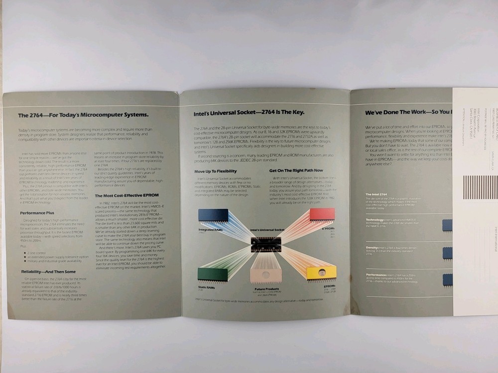 Original Vintage 1981 Intel Promotional Advertising EPROM Source Microcomputer