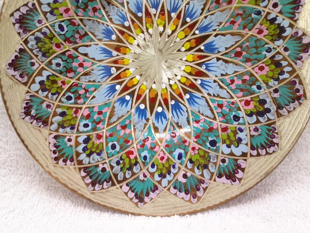 Baysal Etched & Painted Copper Plate
