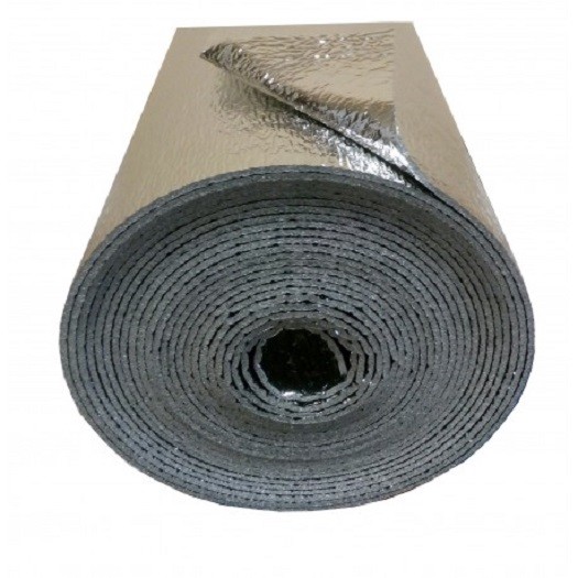 BLACK REFLECTIVE FOAM CORE GARAGE DOOR PANEL ROLL INSULATION (24" X 8')