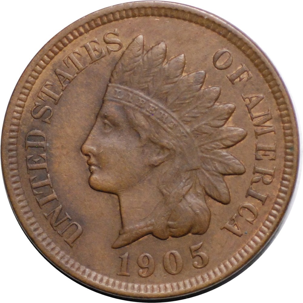 1905 Indian head cent -  AU  #174