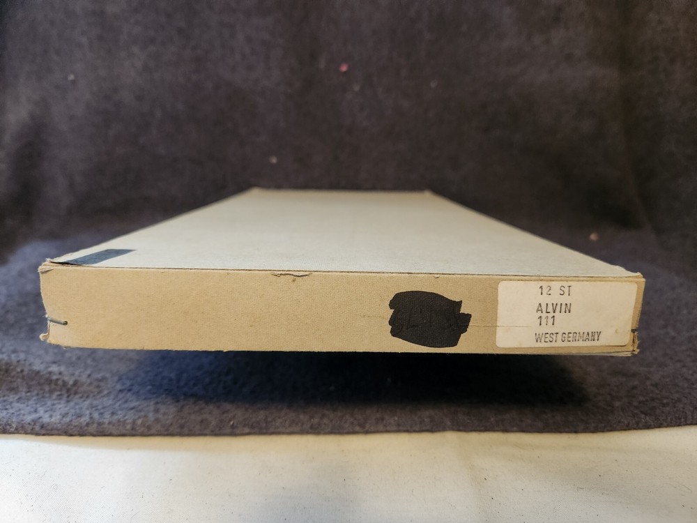 Vintage ALVIN No.111 U. S. ST'D Triangular Engineering Scale Ruler (1) Hardwood