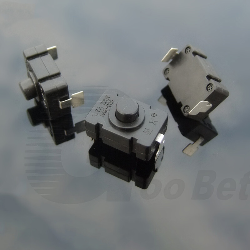 1.5A 250V Self-Lock Micro Latching Push Button Switch Flashlight Mini ON/Off DIY