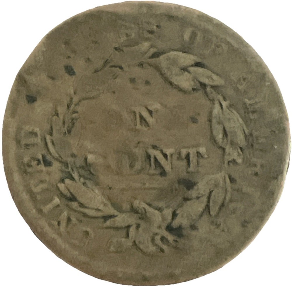 1838 Large Cent Brothel Cent