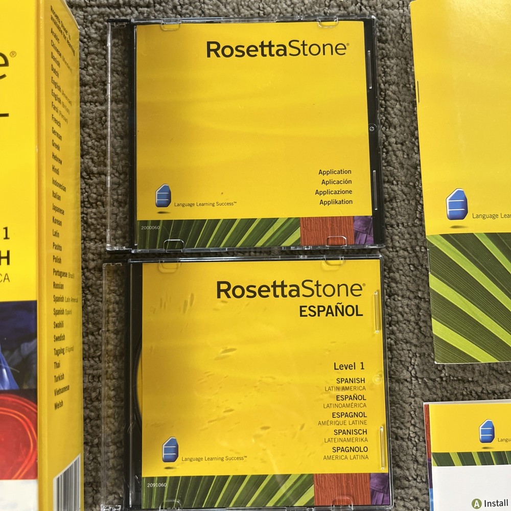 Rosetta Stone Spanish Level 1 Version 3 Complete With Headset