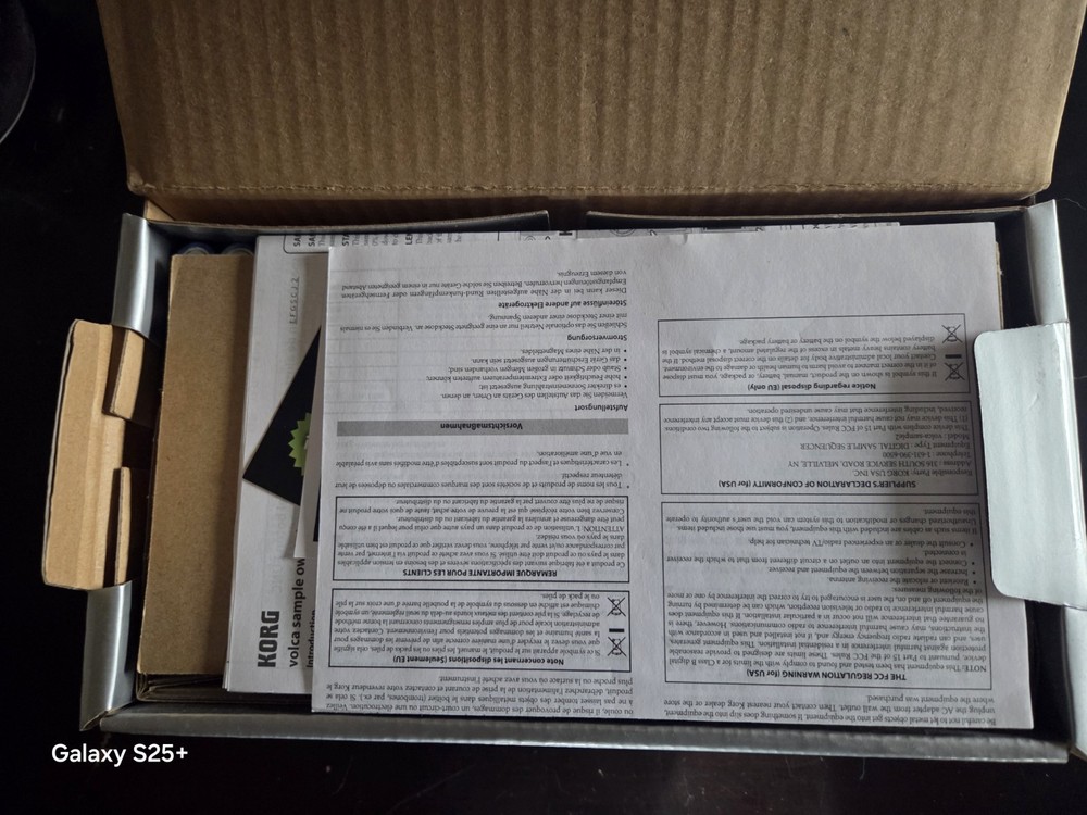 Korg Volca Sample 2 Digital Sample Sequencer In Opened Box