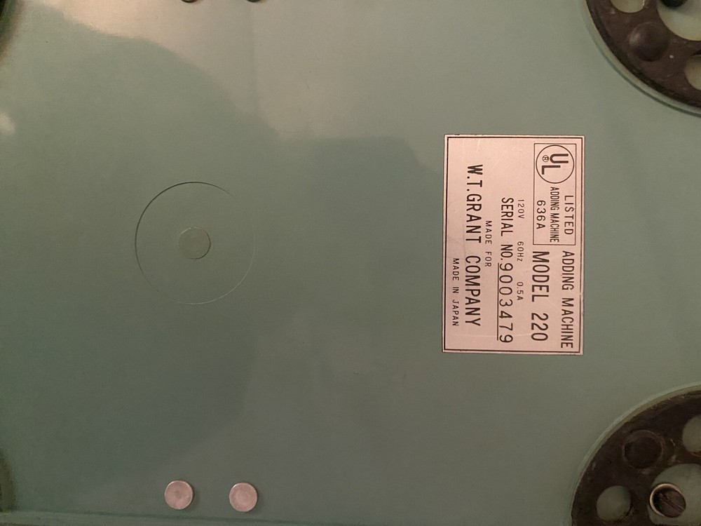 Vintage Adding Machine Grants