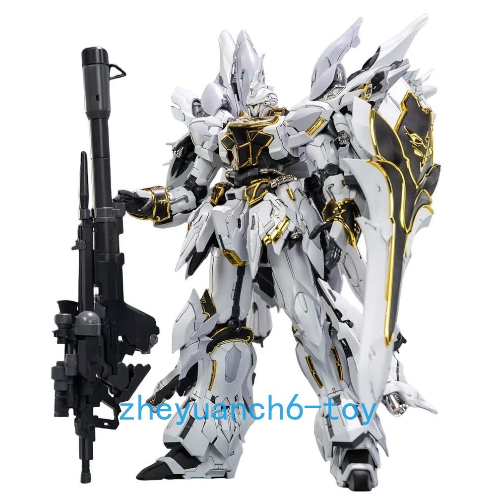 Comet Technology White Triple Speed Sinanju Full Frame 1/100 Model Kit Assembly