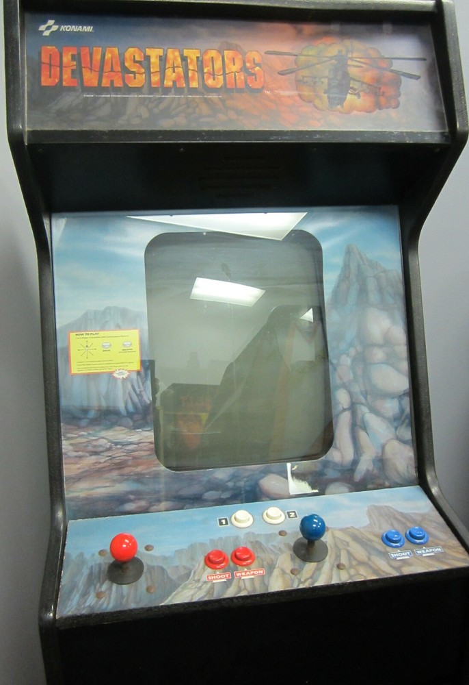 DEVASTATORS ARCADE MACHINE by KONAMI 1988 (Excellent Condition) *RARE*