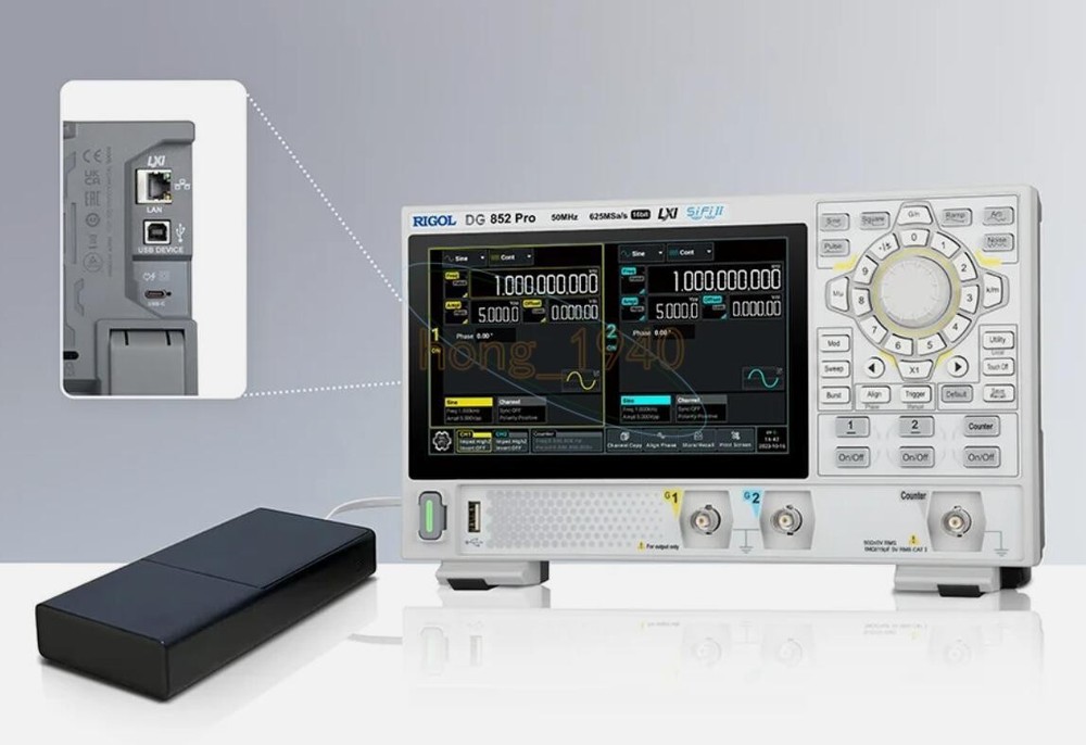 7'' Touch Screen RIGOL DG852 Pro 50MHz Dual Channel Arbitrary Waveform Generator