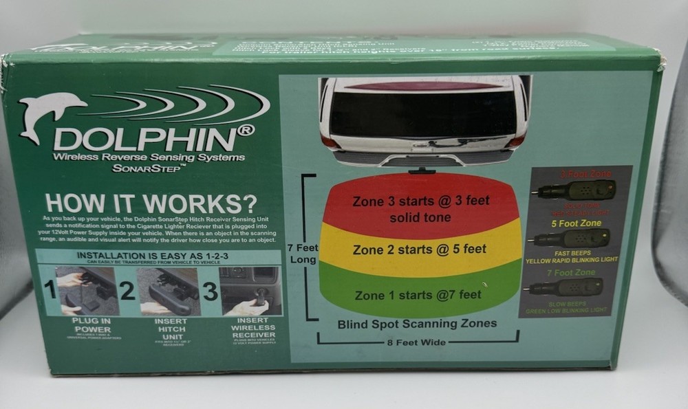 Dolphin Wireless Trailer Hitch Reverse Sensing System SonarStep Backup Assist