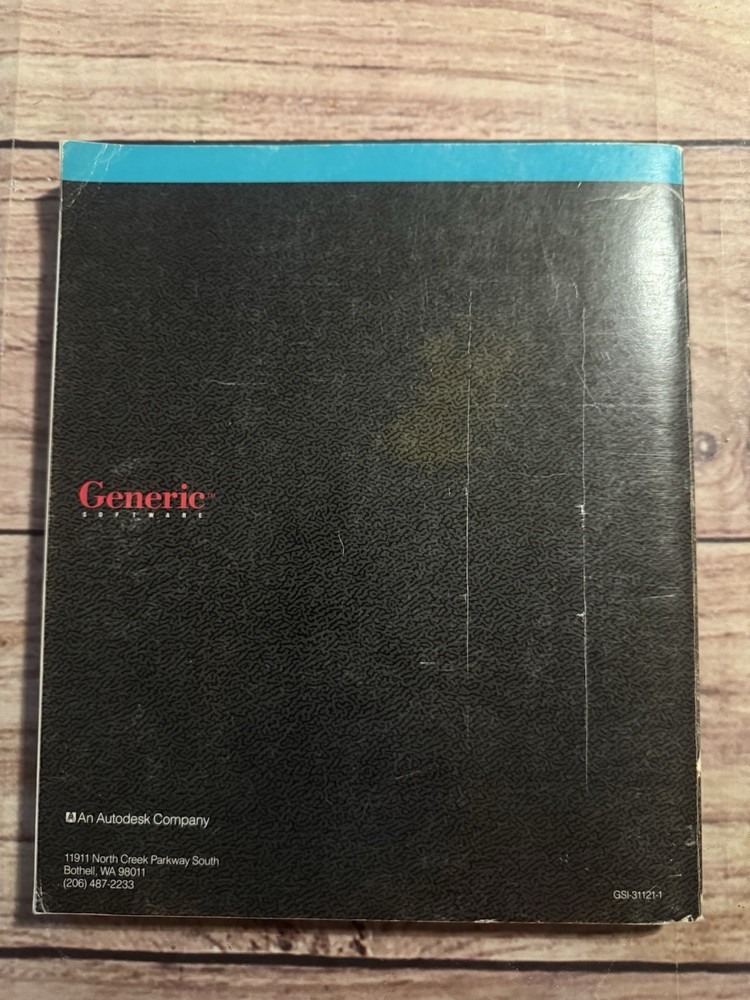 Generic Software CADD 5.0 Reference Manual Vintage Software Design Guide