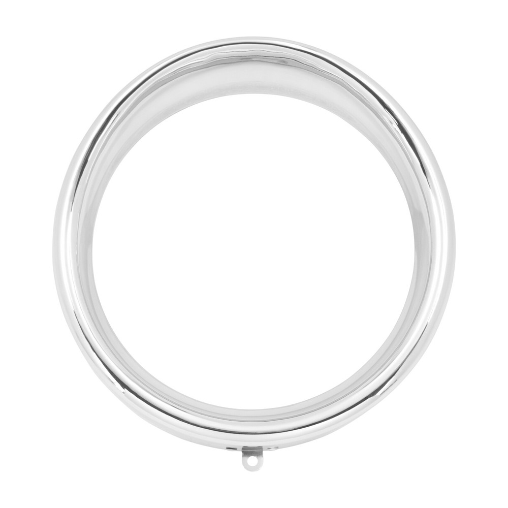 7" Chrome Headlight Trim Light Ring Visor Bezel Cover For Harley Softail 94-2017