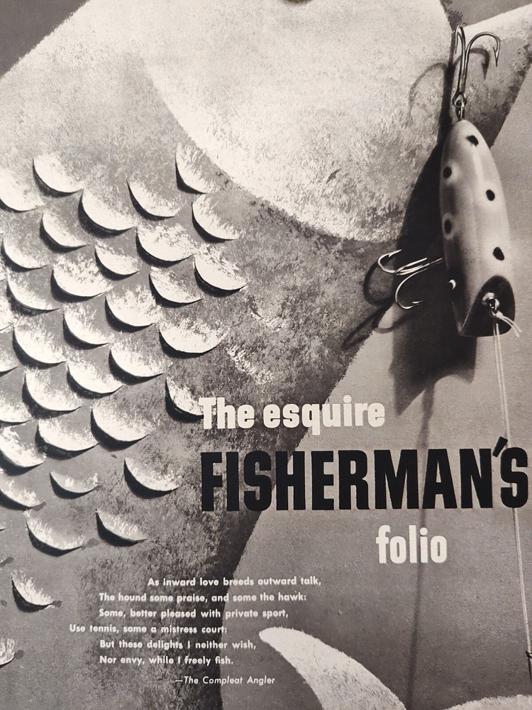 1949 Original Esquire's Fisherman's Folio Special Insert Multipage Feature!