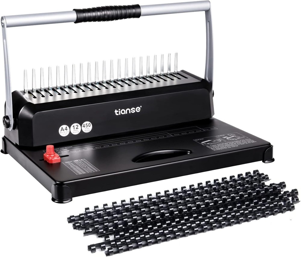 Heavy-Duty Binding Machine: Binds 450 Sheets with Customizable Margin Settings