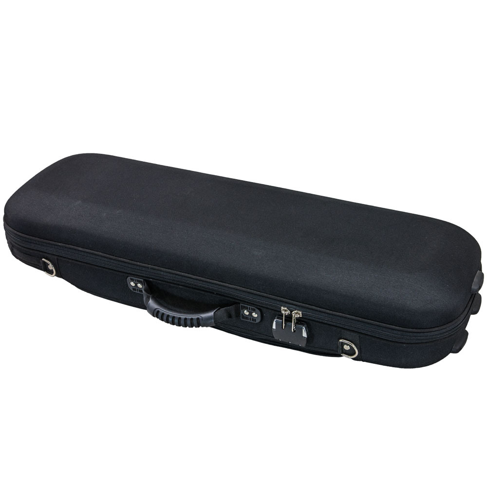 Euro-design Violin Oblong Rectangular Case 4/4 Size Combination Lock
