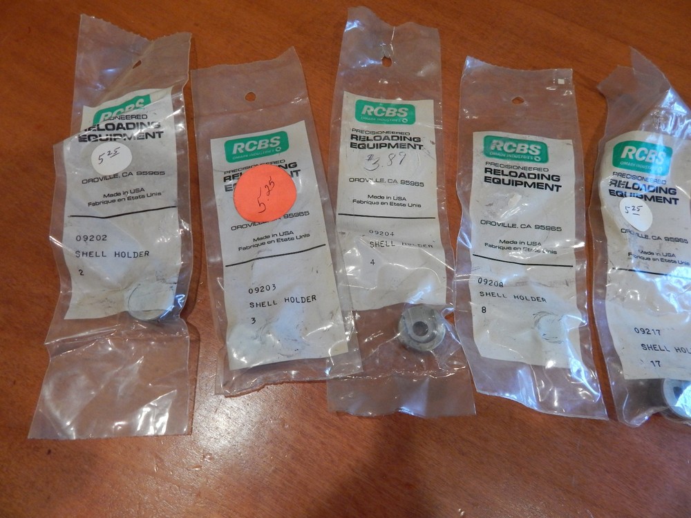 7 RCBS shell holders #2, 3, 4, 8, 17, 18, 30