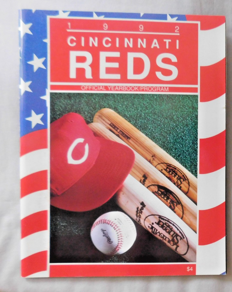 1992 Cincinnati Reds Yearbook Scorecard