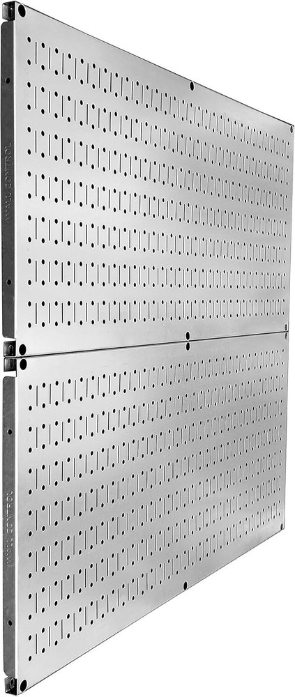 Pegboard Rack Garage Storage Galvanized Steel Horizontal Peg Board Pack - Two...