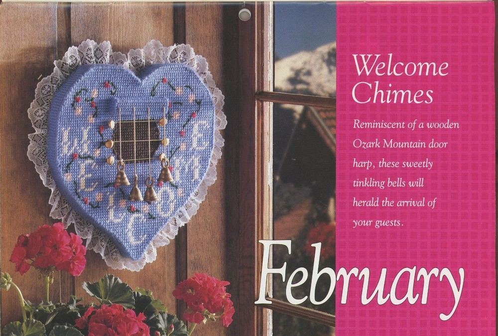 Needlecraft 1992 Calendar 12 Patterns Plastic Canvas Booklet