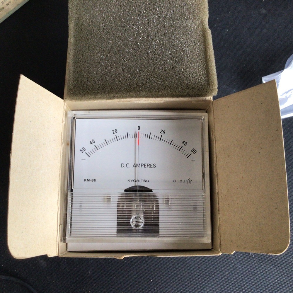 NOS Kyoritsu KM-86 D.C. Panel Meter