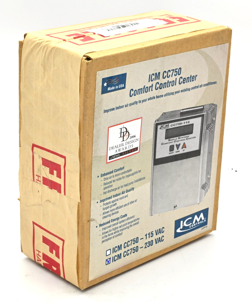 ICM Controls CC750 Variable Frequency/Variable Voltage Drive Speed Ctrl, 230VAC
