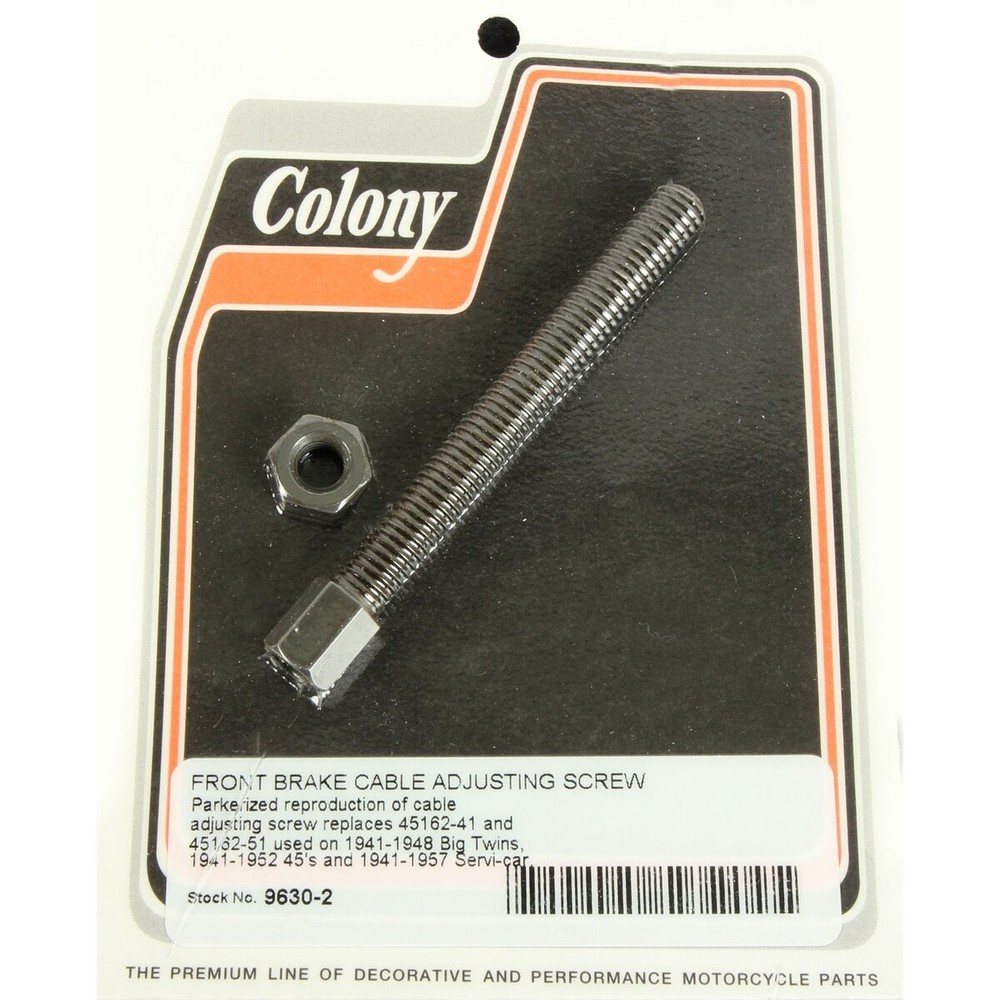 Colony Parkerized Front Brake Cable Adjuster - 9630-2