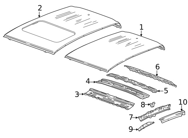 Genuine GM Rear Bow 87834730