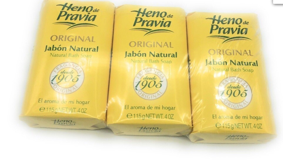 Heno de Pravia Bath Soap.3 Pack.(4 oz each).