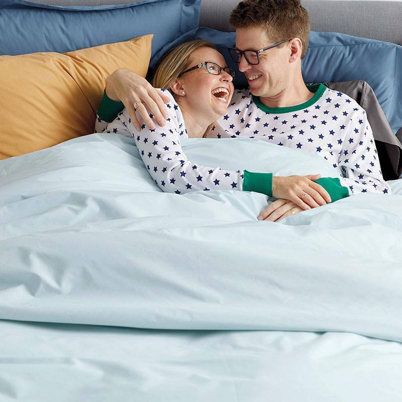 Company Cotton Gray Smoke Solid 300-Thread Count Cotton Percale Standard Sham