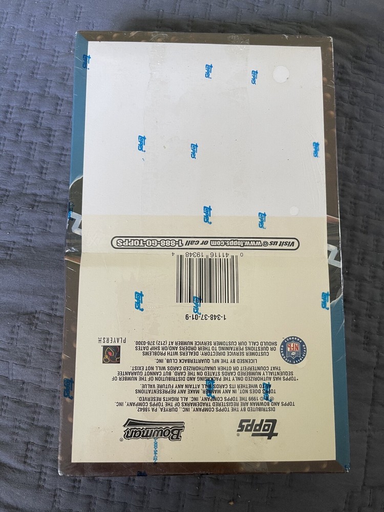 1999 NFL Bowman Inter-State Parallel Cards SEALED Box