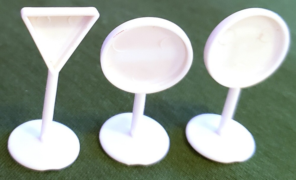 3pc 1" Mini Toy Train Signs