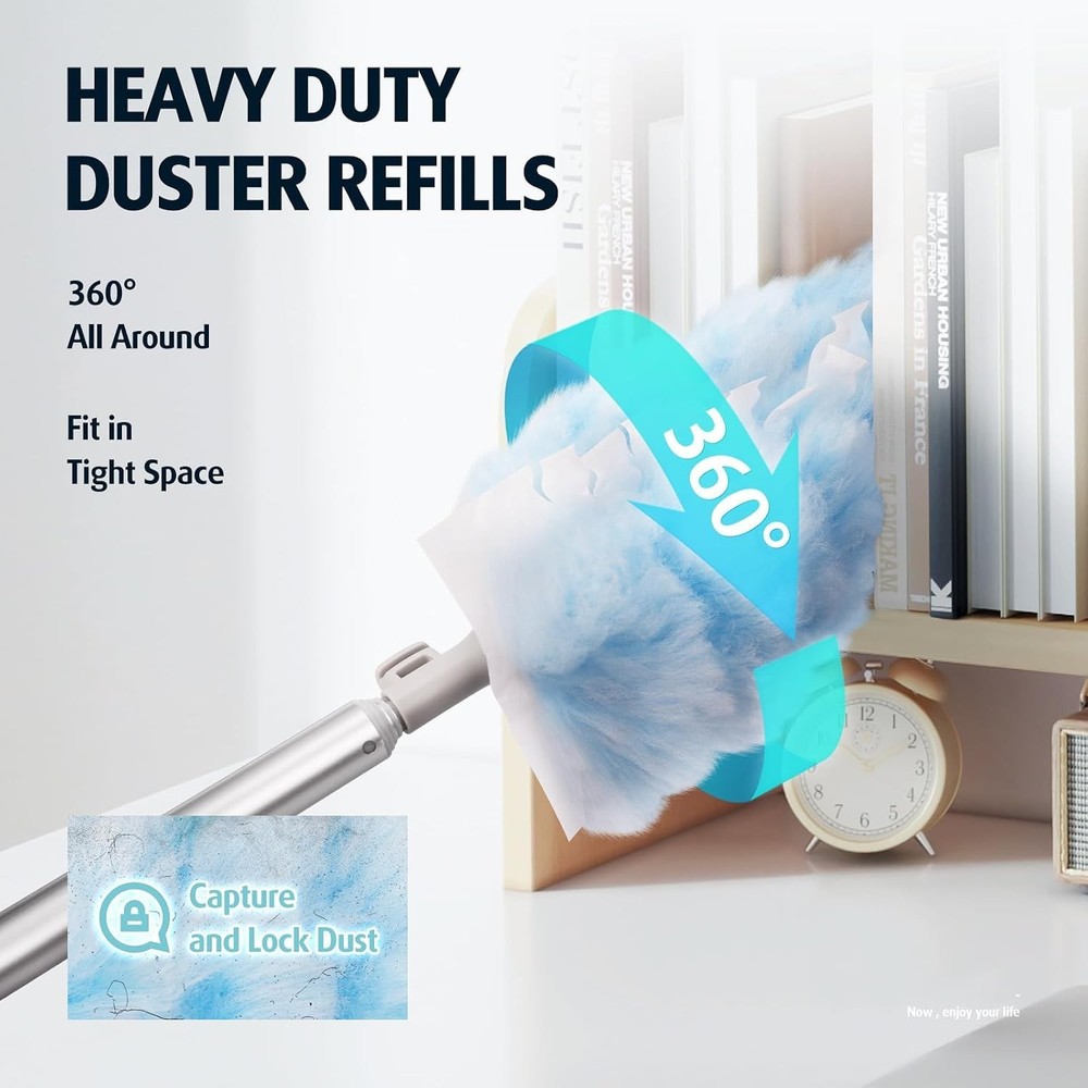 20 Refills for Swiffer Duster, Extendable Handle