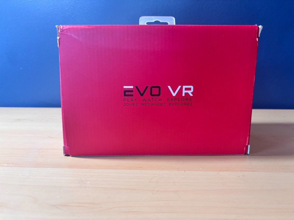 EVO VR Virtual Reality Headset for Smart Phone with Box Tested Working Read