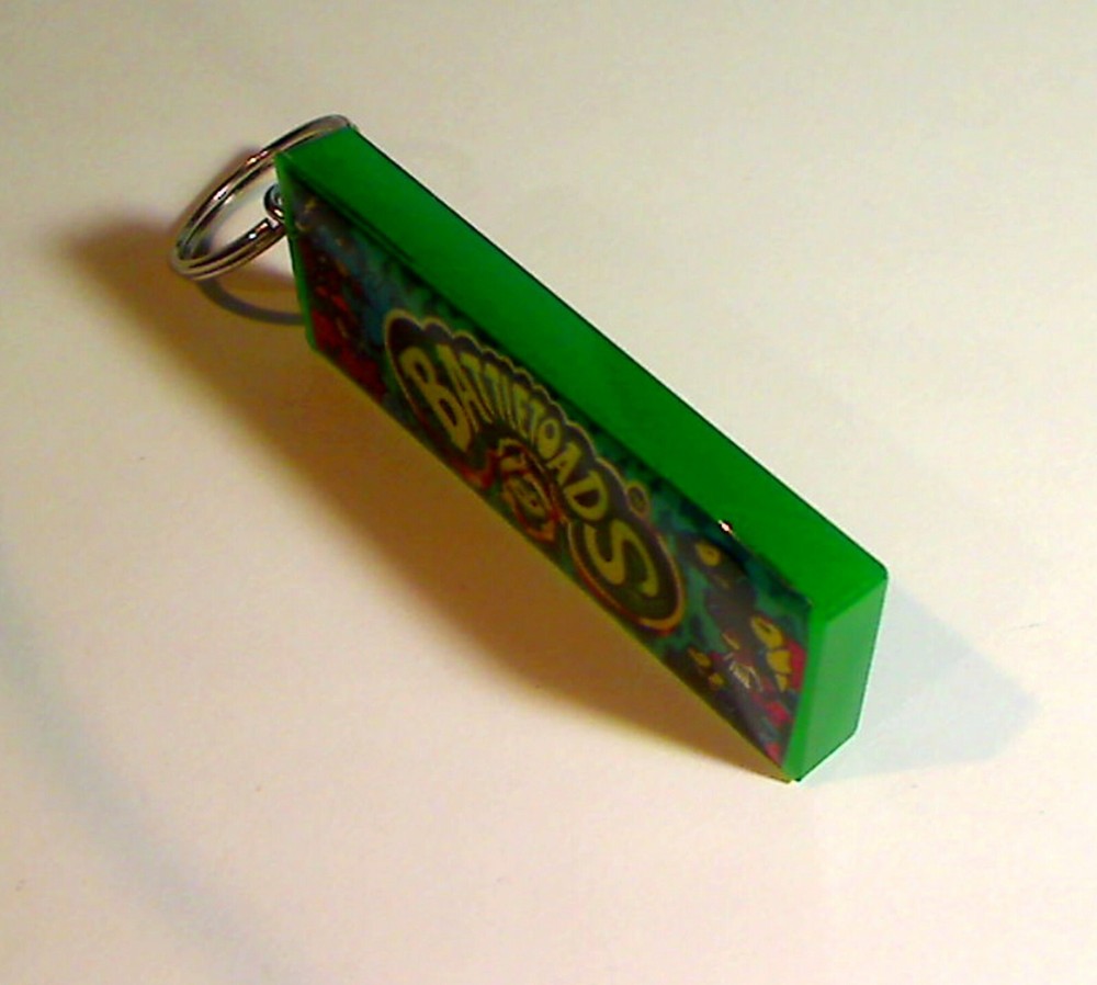 Battletoads Arcade Marquee Coin Door accessory Keychain