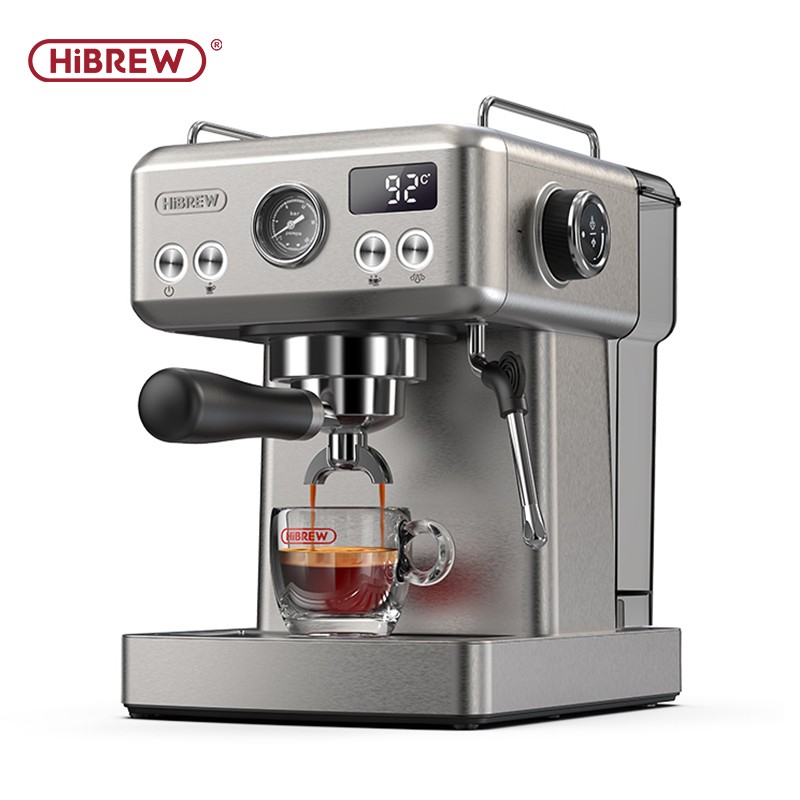 HiBREW Semi Automatic Espresso Coffee Machine Precise PID Temperature Control