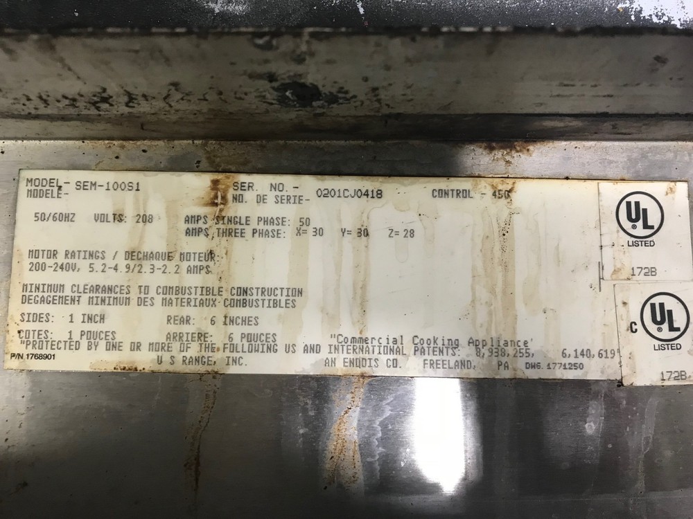 U.S. Range Fan Motor Model SEM-10051