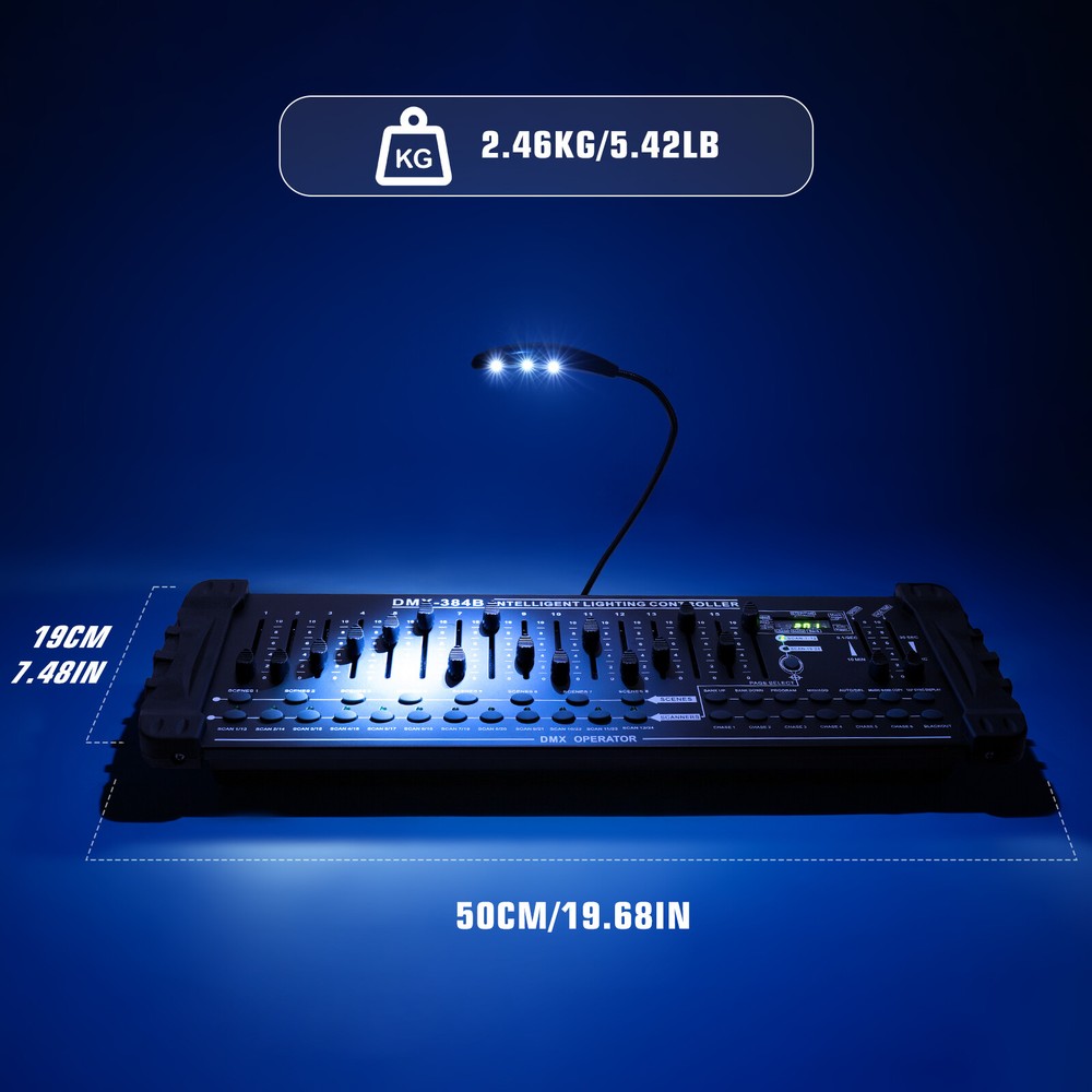 DMX512 384 Channels Controller Console DJ Club Stage Lighting Show DMX Operator